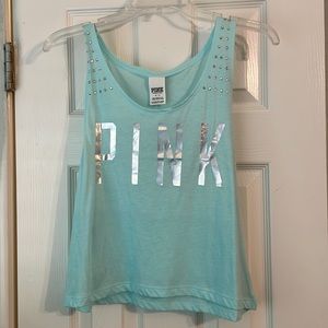 Light Blue Tank Top with jewels